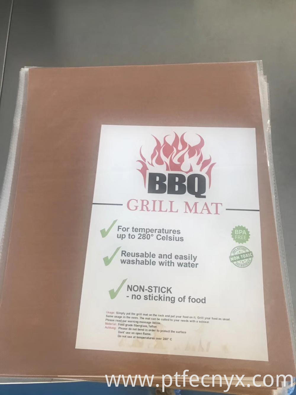 PTFE Coated Cloth BBQ Grill Mat